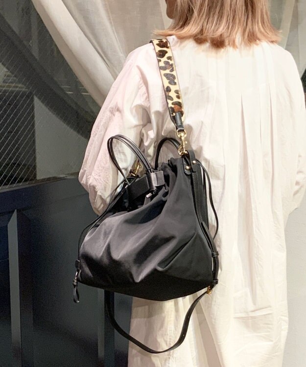 UNBILLION kakatoo ナイロンドローストリング3wayトートバッグ ブラック