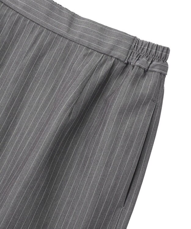 AMERICAN HOLIC 【2点セット・マルチ機能】タイトスカート+ショート丈シャツ Stripe Gray