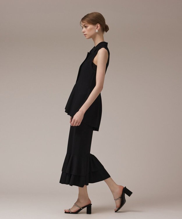 GRACE CONTINENTAL ビジューニットベスト ブラック