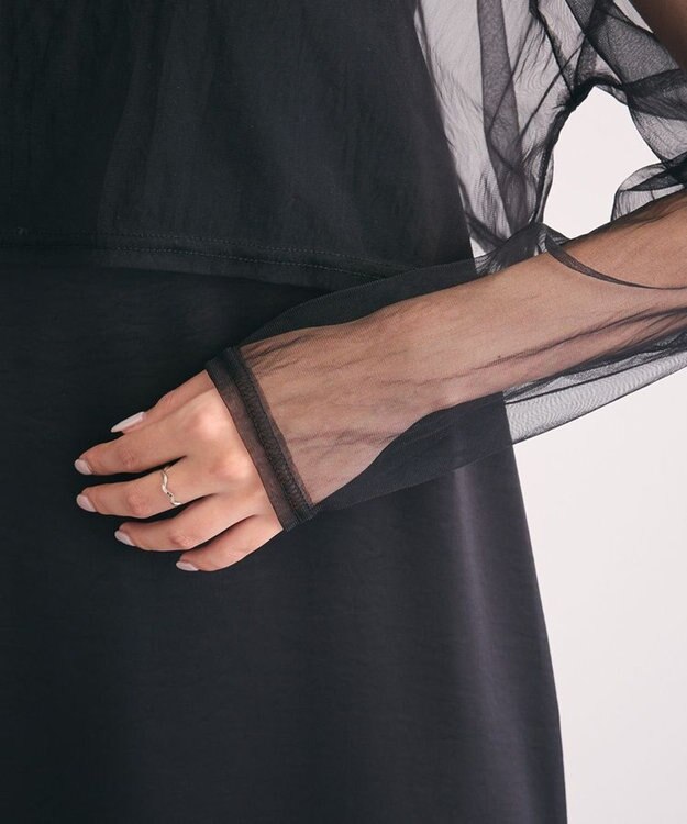 Green Parks ・Ｒａｉｌｍｅ　ＳＥＴ３点　チュールビスチェキャミワン Black