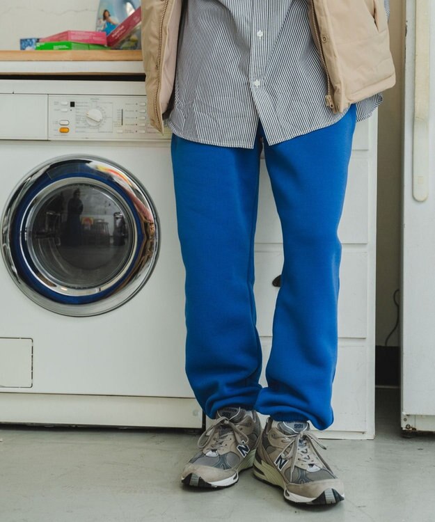 WEGO 【ユニセックス着用ITEM/ウエストゴム】スウェットパンツ ブルー