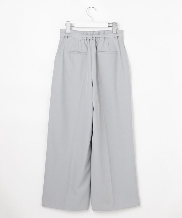 ANY SIS L スマートビューティストレッチベルト ワイドパンツ グレー