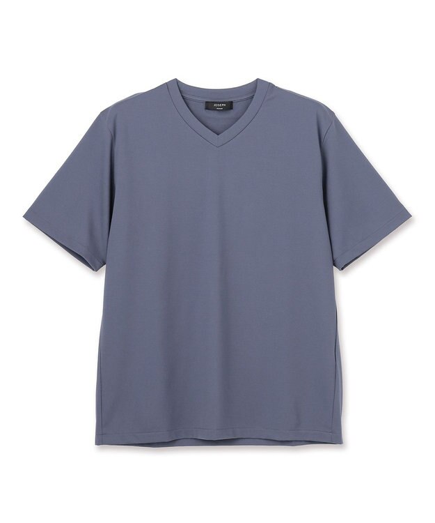 JOSEPH HOMME 新色追加【機能素材】ハイゲージベアスムース　VネックＴシャツ ＜新色＞ダルブルー系