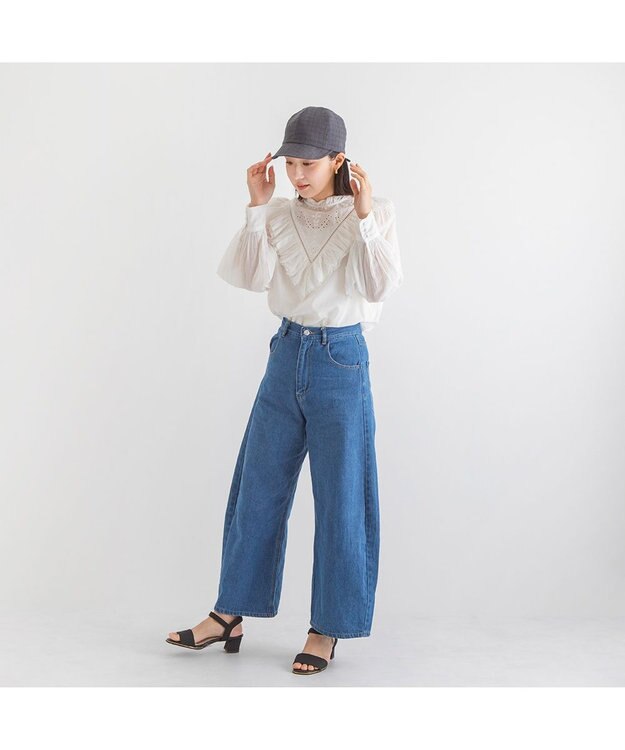 林八百吉商店 un chapeau  編上げキャップ チャコール