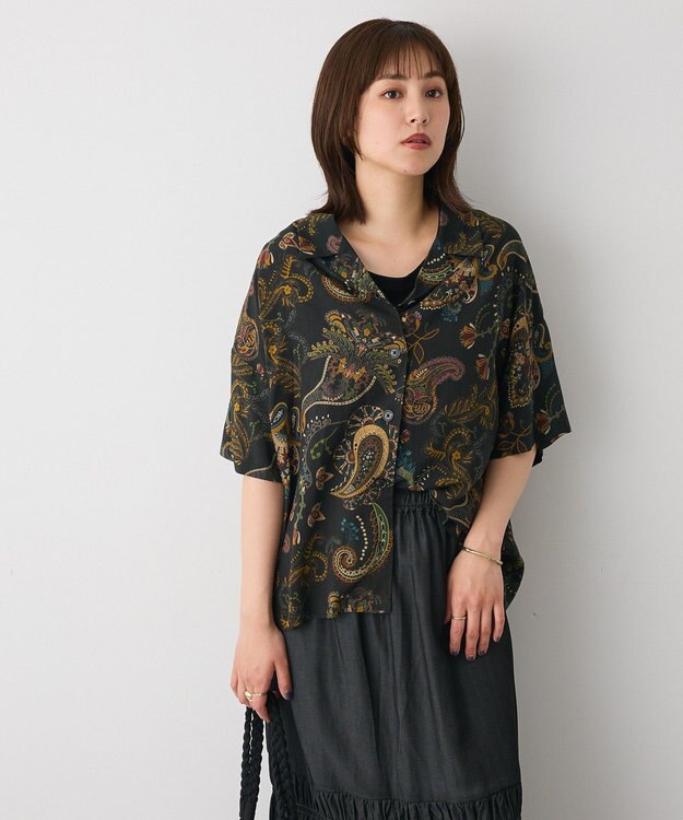 CRAFT STANDARD BOUTIQUE レーヨン総柄シャツ Paisley