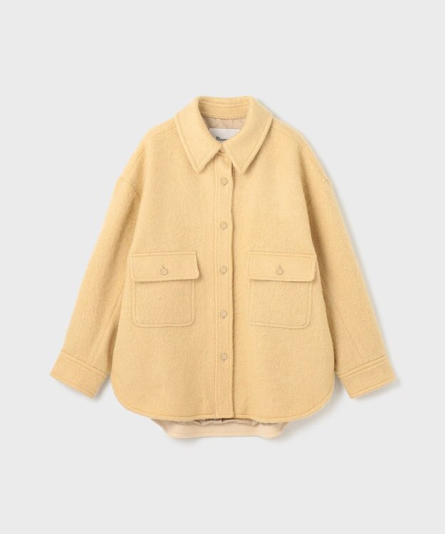 GRACE CONTINENTAL ウールオーバーシャツ イエロー