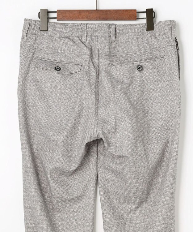 JOSEPH ABBOUD 【ストレッチ/ウエストも伸びる】ウールライクフランネルジャージーパンツ ライトグレー系