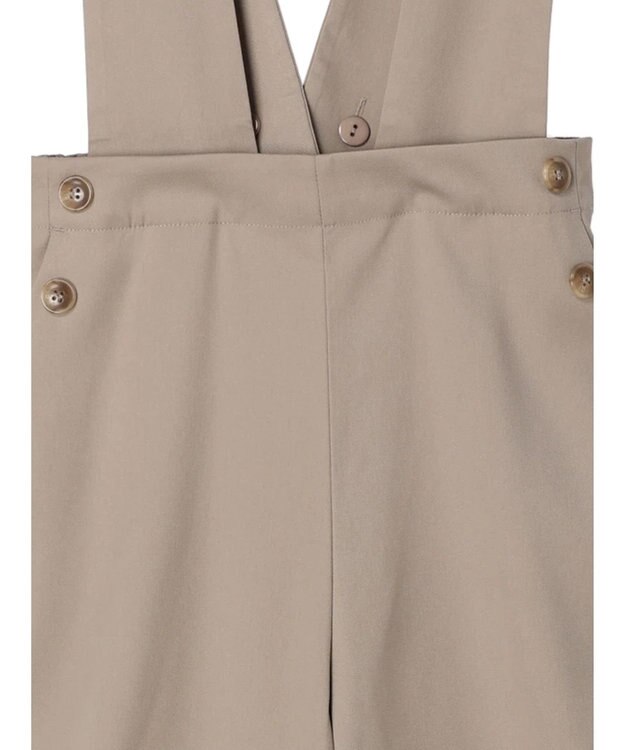 Green Parks ２ｗａｙデザインボタンサス付きパンツ Gray Beige