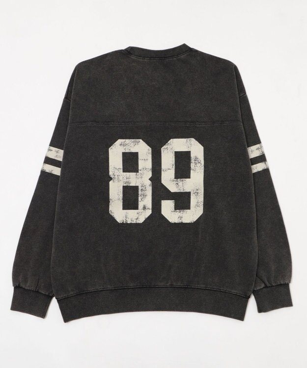 WEGO 【ユニセックス着用ITEM】ケミカルウォッシュナンバリングプルオーバー ブラックその他