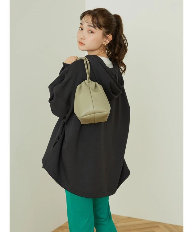 AMERICAN HOLIC ドロストポンチパーカー Black