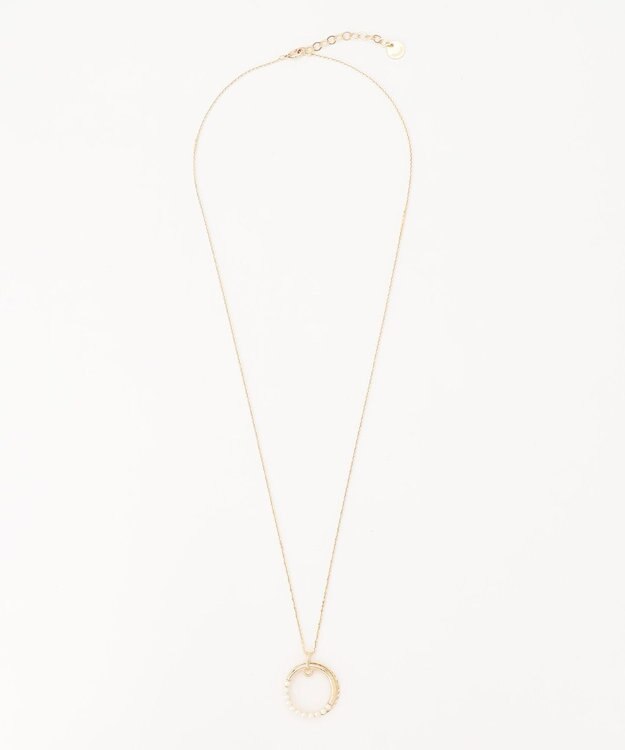 J.PRESS LADIES リングパール ワントップ ネックレス ゴールド系