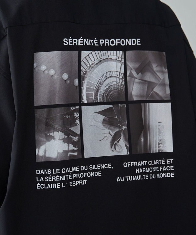 WEGO アムンゼンフォトプリントBIGシャツ（SS） ブラック