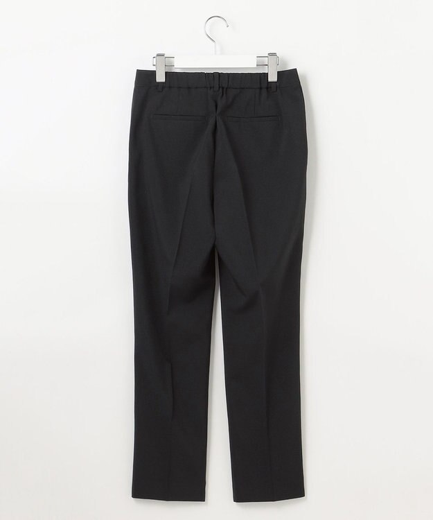 J.PRESS LADIES L 【セットアップ対応・洗える】DRYウーステッド テーパード パンツ ブラック系