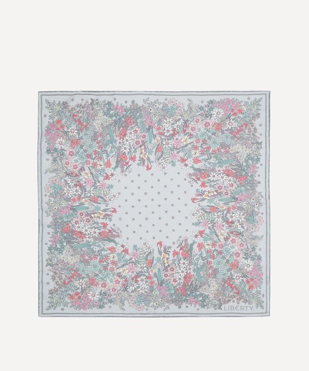 LIBERTY. キアラ オーチャード シルクポケットチーフ グレー