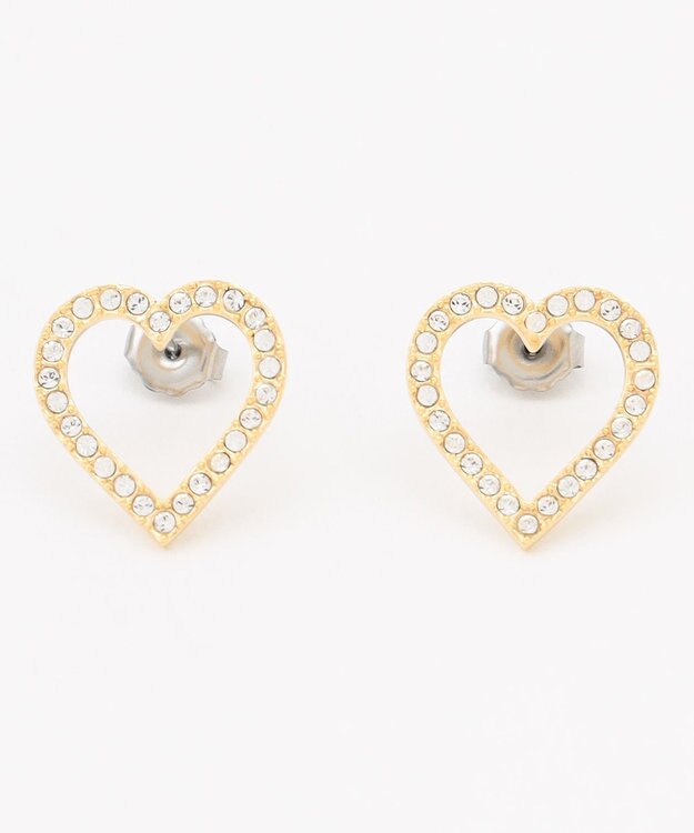TOCCA WISH IN HEART PIERCED EARRINGS ピアス ゴールド系