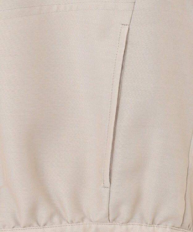 自由区 【カタログ掲載・接触冷感・洗える】ブライトシアーノーカラー ブルゾン サンド