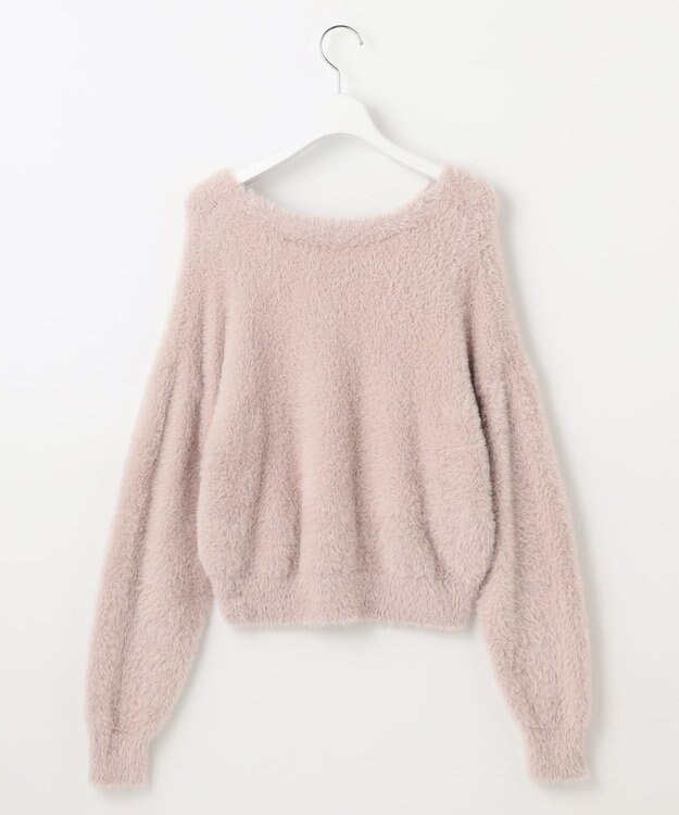 Feroux 【洗える】ニット×フレアスカート セットアップ ピンク系