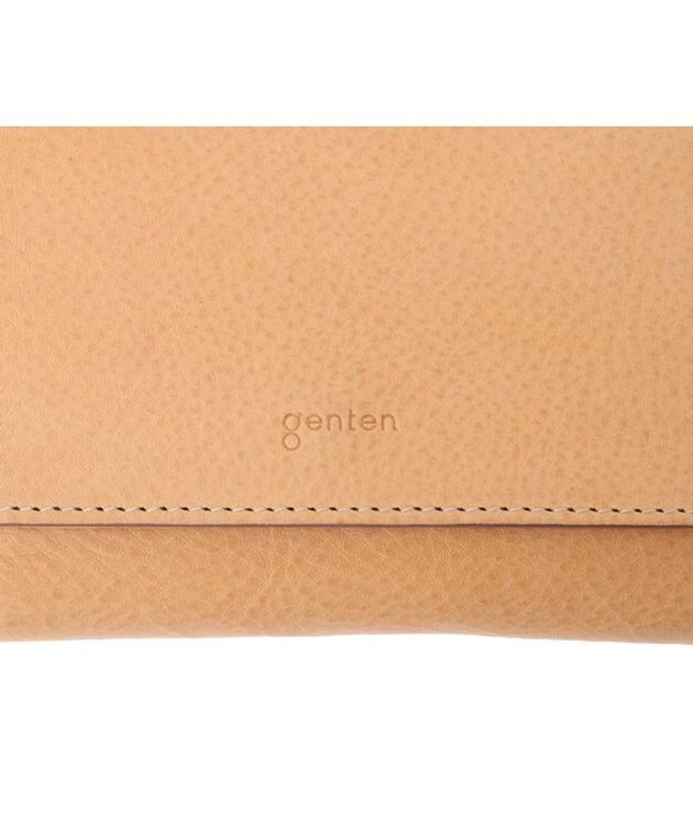 genten クオイオ  二つ折り財布 ヌメベージュ