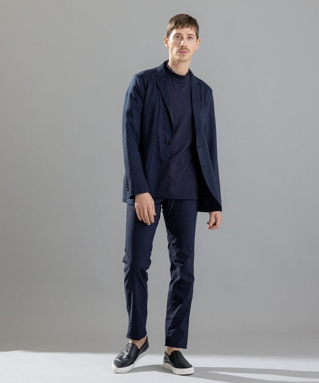JOSEPH HOMME ストレッチマイヤー　ジャケット ネイビー系