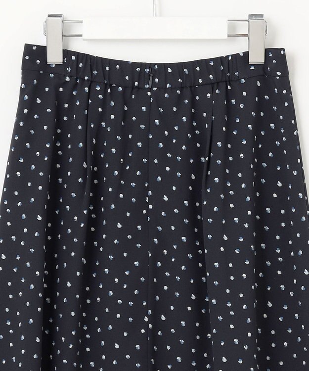 J.PRESS LADIES S 【洗える】ドット フラワープリント スカート ネイビー系5