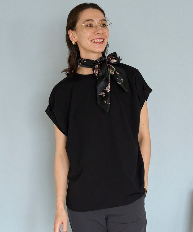 UNFILO BEAUTY FORM タックスリーブTシャツ ブラック