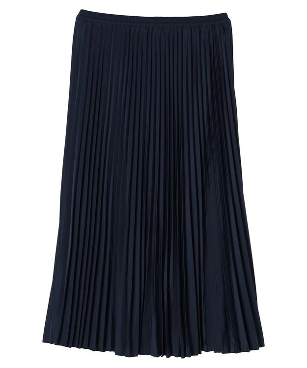 AMERICAN HOLIC 丈違いジョーゼットプリーツスカート Navy