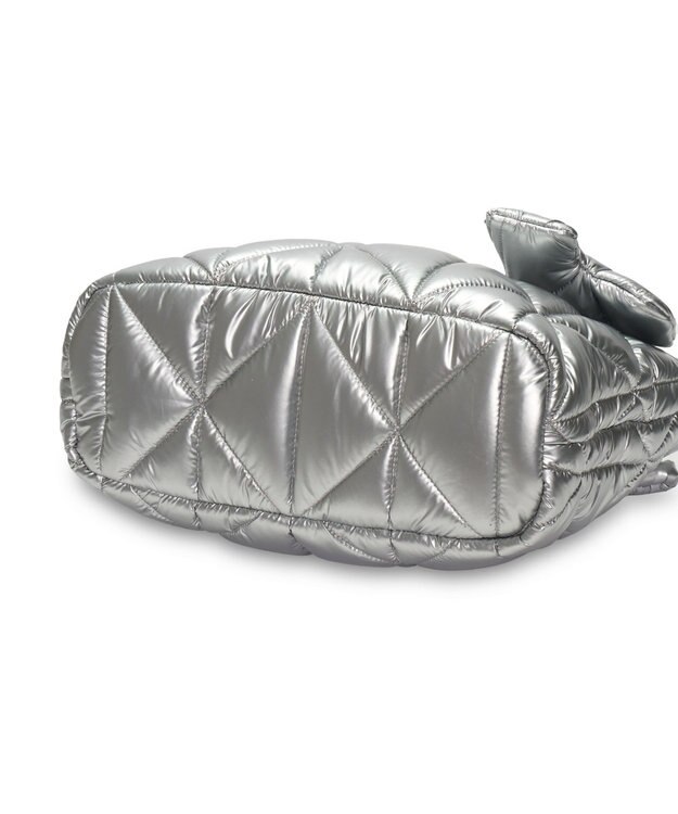 PELLE BORSA キルティングラージトート Shiny Puffy シャイニーパフィー 5836 シルバー
