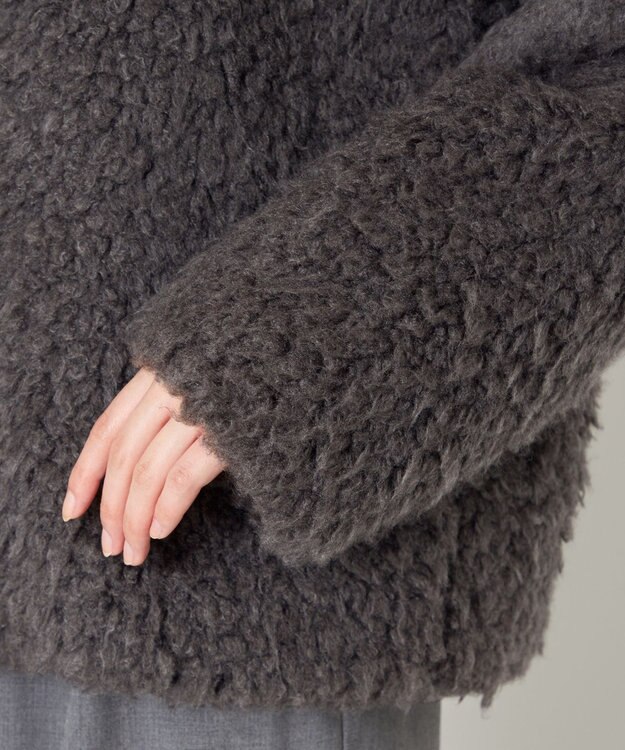 NAVE 【ReNAVE】プードルボア ジャケット チャコール系