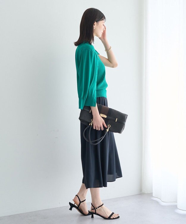 YECCA VECCA 【UVカット】ガウチョパンツ Navy