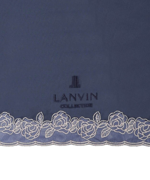 MOONBAT LV雨M P30D*バラオーガンジーカットワーク ディープブルー