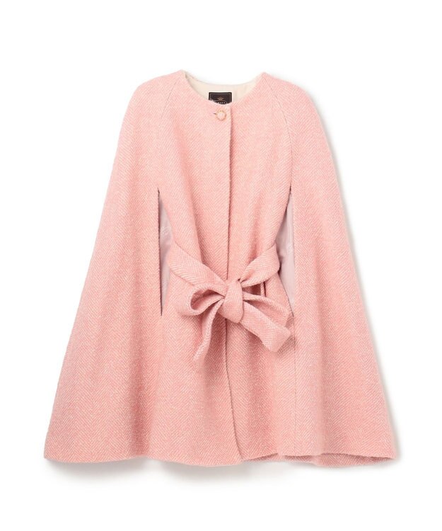 TOCCA 【消臭】SNOWBERRY POCKET TWEED ポンチョ ピンク系5