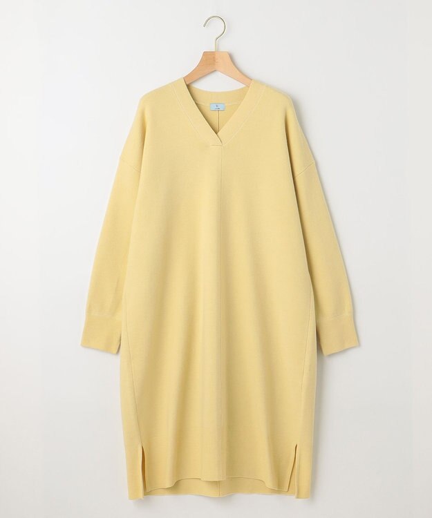 組曲 Aラインリラクシーニット ワンピース イエロー系