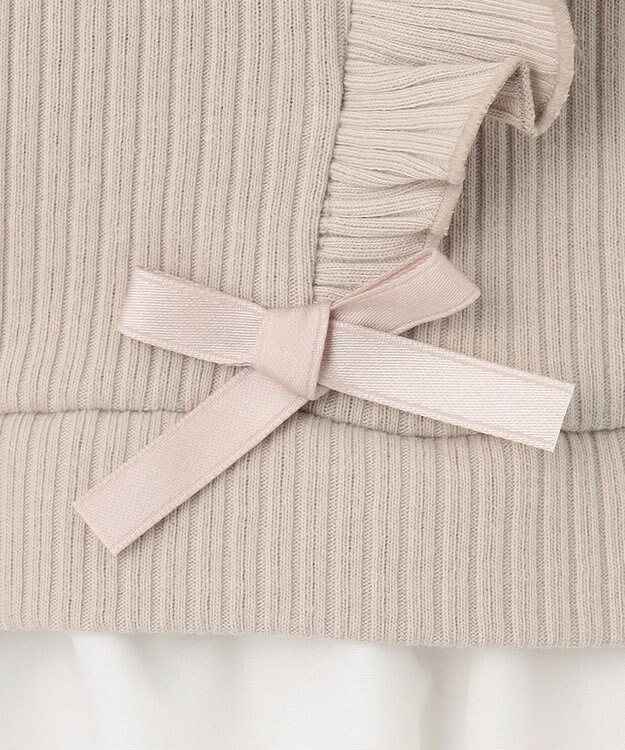 ANY KIDS レイヤード ブラウス ベージュ