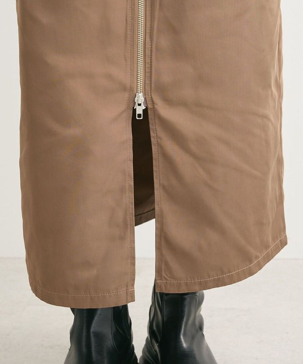 Green Parks ・ＳＵＧＡＲ　ＳＰＯＯＮ　ミリタリーＩラインスカート Brown