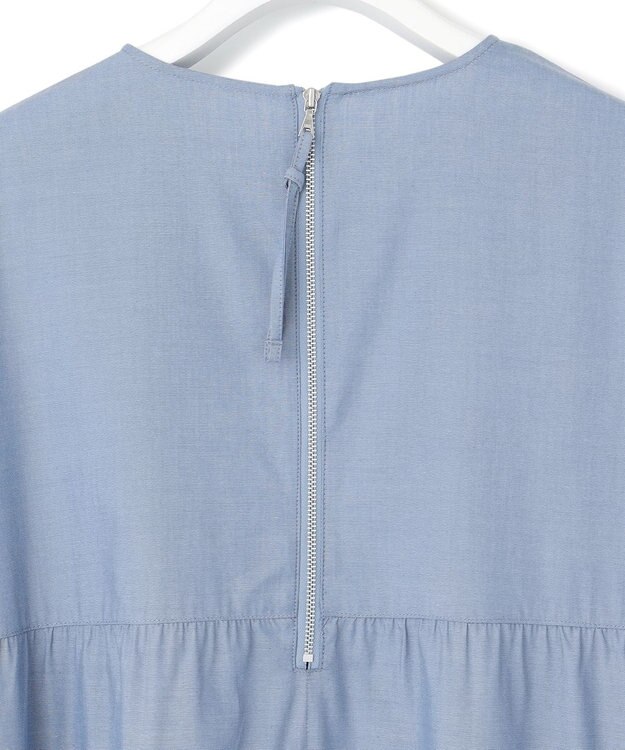 J.PRESS YORK STREET 【WOMEN】ティアード ワンピース ブルー系