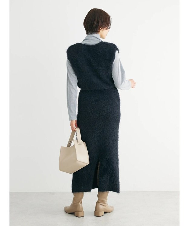 Green Parks ・Ｐｅｔｉｔ　Ｆｌｅｕｒ　シャギーニットスカート Black