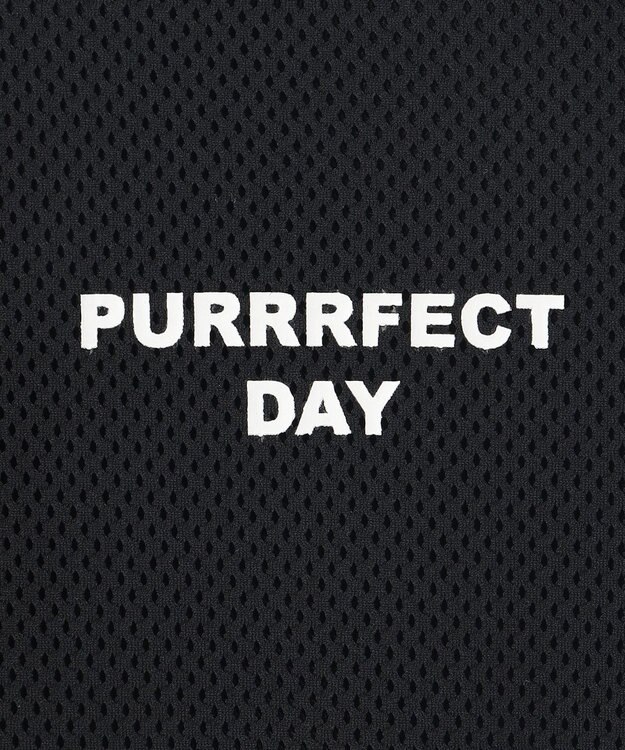 PW CIRCULUS 【WOMEN】【2SET/吸汗速乾/消臭/ストレッチ】ドルマンスリーブメッシュ シャツ + モックネックインナー ブラック系