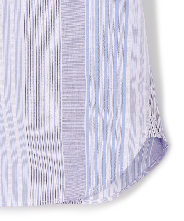 J.PRESS YORK STREET 【UNISEX】マルチストライプ シャツ サックスブルー系7