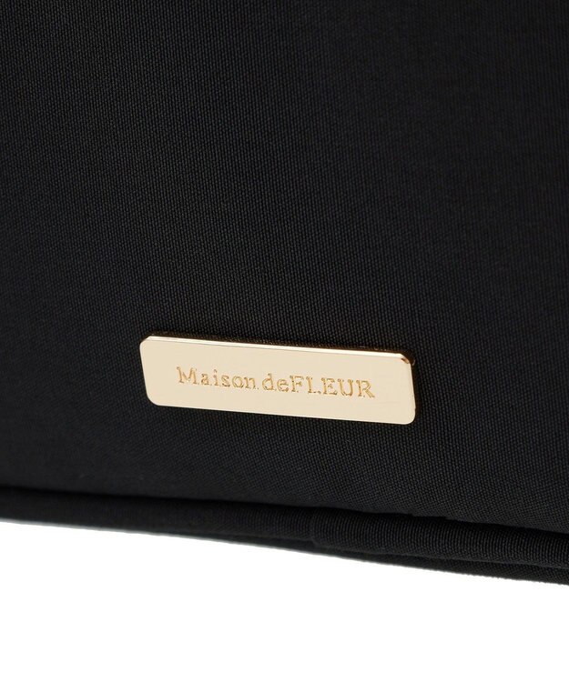 Maison de FLEUR EC限定撥水加工2ルームミニショルダーバッグ Black