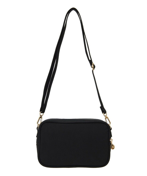 Maison de FLEUR EC限定撥水加工2ルームミニショルダーバッグ Black