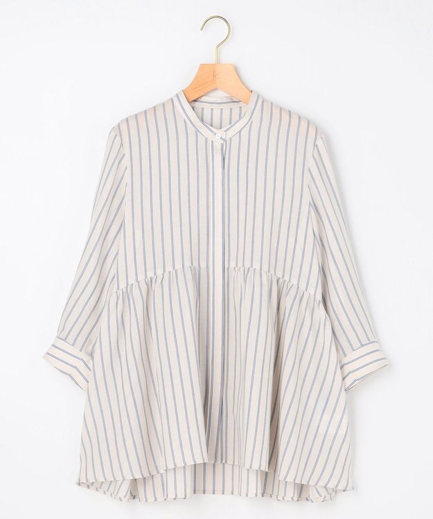 組曲 S 【先行予約】ニューリヨセルシャーティングペプラム ブラウス ベージュ系1