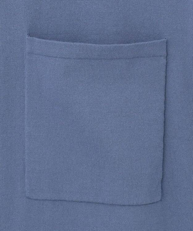 ICB L 【洗える】ガスコットンハイゲージ ノースリーブニット スマルトブルー系