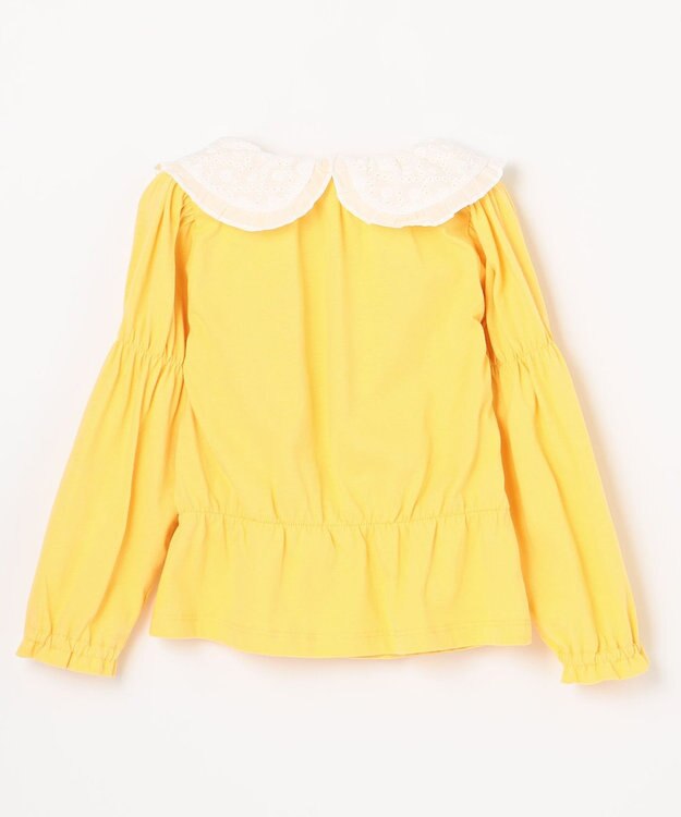 組曲 KIDS 【110-140cm】ビッグカラー ブラウス イエロー系
