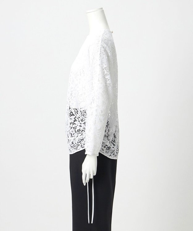 23区 【エステータ】マニフィークレース ブラウス ホワイト系