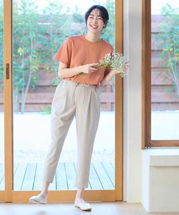 ANY L 【UVケア/接触冷感】プレミアムベーシック半袖Ｔシャツ オレンジ