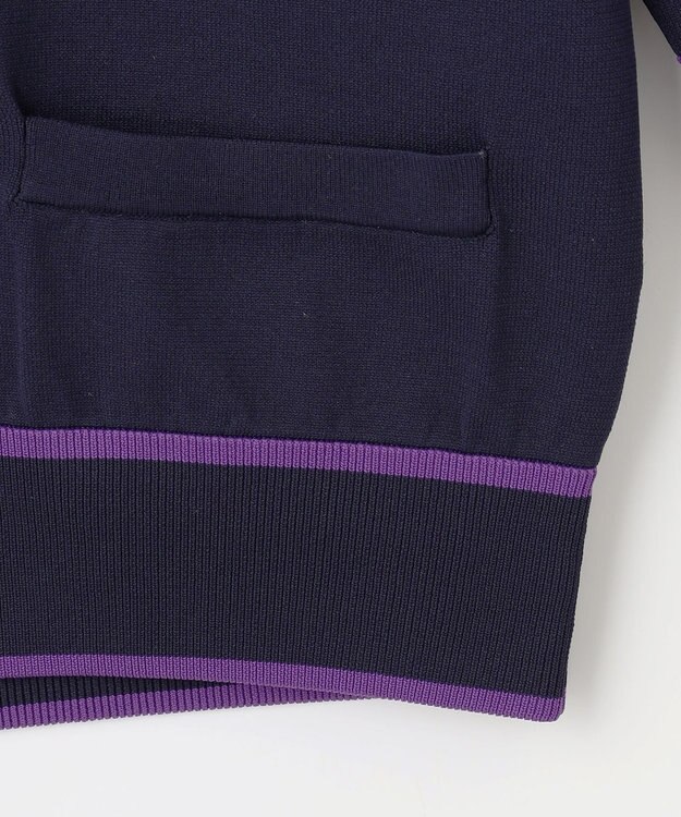 23区GOLF 【WOMEN】【ウォッシャブル】ニットカーデガン ネイビー系