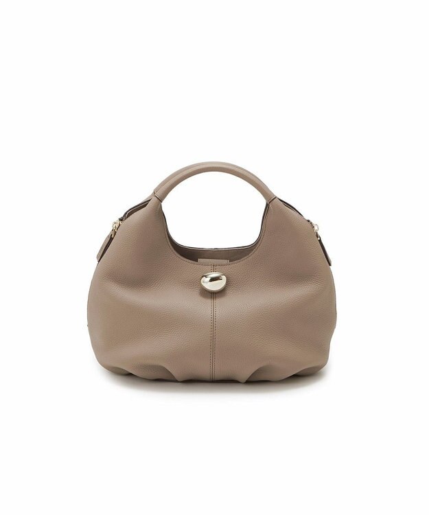 TOPKAPI 【TREASURE TOPKAPI】シュリンクレザー メタルパーツ 2WAY ショルダー バッグ グレージュ