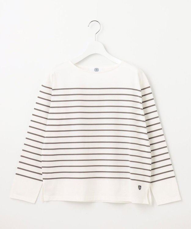 J.PRESS LADIES 【洗える】バスクボーダー カットソー モカ系1