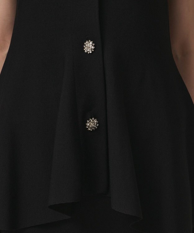 GRACE CONTINENTAL ビジューニットベスト ブラック