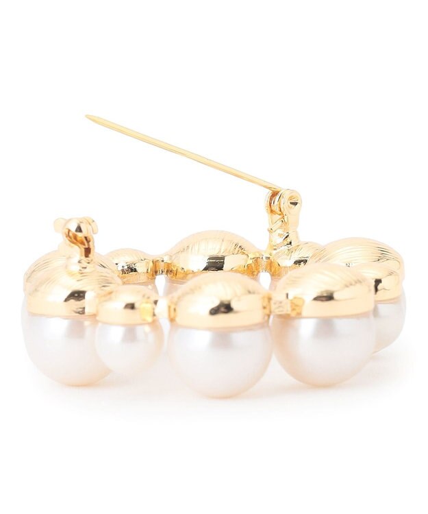 23区 【APPLAUDIR】パールサークル ブローチ ゴールド系